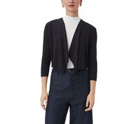 Strickjacke COMMA Gr. S (36), blau (navy) Damen Strickjacken kurze mit offener Vorderseite (87745748-S)