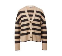 comma - Strickjacke beige/schwarz - Gr. - 38