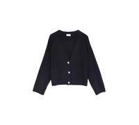 Comma Strickjacke Half-Milano V-Neck mit Signature-Knöpfen Blau Größe 36
