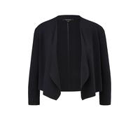 Strickjacke COMMA Gr. S (36), blau (navy) Damen Strickjacken kurze mit offener Vorderseite (87745748-S)