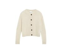 comma - Strickjacke mit Rundhals beige - Gr. - 42