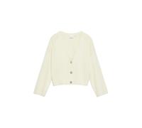 Comma Strickjacke V-Ausschnitt Boxy-Fit Viskose-Mix Beige Größe 40
