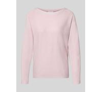 COMMA Strickpullover aus Viskose-Mix mit Rundhalsausschnitt in Rose, Größe 38