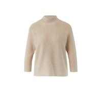 Comma Strickpullover aus Viskosemix mit Stehkragen