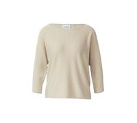 Comma Glitzergarn-Feinstrickpullover mit 3/4-Arm Beige Größe 40