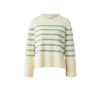 comma - Strickpullover beige|grün - Gr. - 34