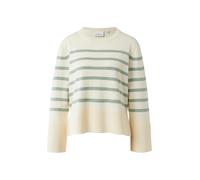 Streifenpullover mit weiten Ärmeln 42 beige|grün 2176611.04G7.42