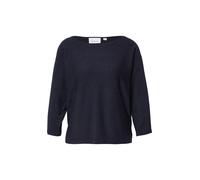 COMMA Pullover aus Effektgarn mit 3/4-Arm in Marine, Größe 42