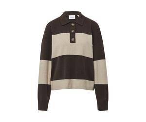 comma - Strickpullover braun/beige - Gr. - 38