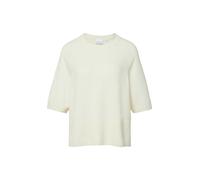 Comma Feinstrickpullover mit Halbarm Creme Größe XL