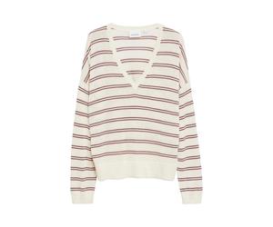 comma - Strickpullover creme/mehrfarbig - Gr. - M