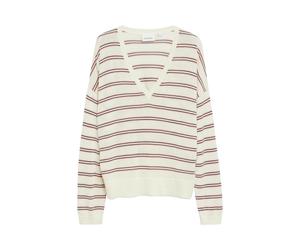 comma - Strickpullover creme/mehrfarbig - Gr. - M