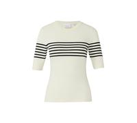 Comma - Strickpullover creme|schwarz - Gr. - 40