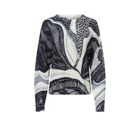 Comma Wollmixpullover im Relaxed Fit mit All-Over-Artwork