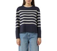 COMMA Streifenpullover mit weiten Ärmeln