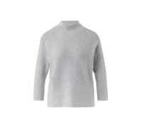 Comma Strickpullover aus Viskosemix mit Stehkragen