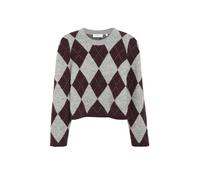 comma - Strickpullover grau/lila - Gr. - 44