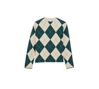 comma - Strickpullover grün/beige - Gr. - 38