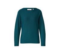 Comma Feinstrick-Pullover aus Glitzergarn Relaxed Fit Blau/Grün Größe 36