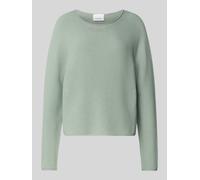 comma Strickpullover mit Rundhalsausschnitt in Mint, Größe 44