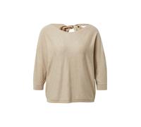comma Strickpullover aus Viskose-Mix mit rückseitiger Schnürung in Beige, Größe 34