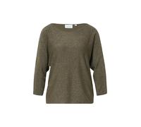 Feinstrickpullover mit Glitzergarn und 3/4 Arm 40 olive 2176578.7992.40