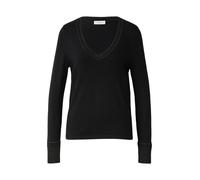 Comma Feinstrickpullover Damen mit Glitzergarn-Details Schwarz Größe 36