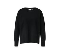 Strickpullover COMMA, Damen, Gr. 40, schwarz, Strick, Obermaterial: 72% Viskose, 28% Polyester, unifarben, casual, Pullover (15211730-40) schwarz