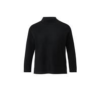 comma - Strickpullover mit Stehkragen schwarz - Gr. - 46