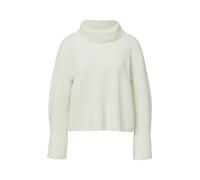 comma Loose Fit Strickpullover aus Woll-Mix mit Rollkragen in Weiss, Größe 42