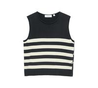 comma - Strickpullunder blau|creme - Gr. - 36