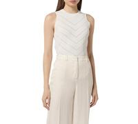 Comma Strickpullunder mit Lochmuster und Rippblende