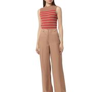 Comma Strickpullunder mit Rippstruktur und Stehkragen