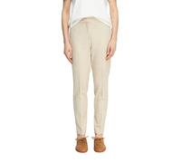 comma Hose mit Bügelfalten und Paspeltaschen am Gesäß in Sand, Größe 42