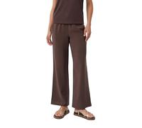 Comma Strukturierte Wide-Leg-Hose aus Viskosemix mit Elastikbund