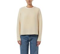 Comma Strickpullover – Strukturiert mit Rollsaum – Beige Größe 34