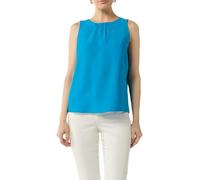 Comma Strukturiertes Top mit Raffung am Ausschnitt