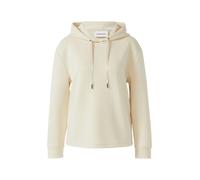 comma Hoodie mit Kapuze in Offwhite, Größe 42