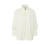 Comma - Sweatshirt Jacke creme - Gr. - 36