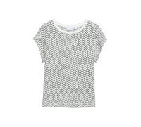 comma - Sweatshirt schwarz/creme - Gr. - 36