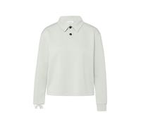 Comma Sweatshirt – Softes Modell mit Polokragen – Türkis Größe 40