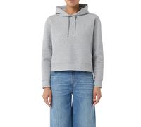 COMMA Verkürztes Sweatshirt mit Logo-Stickerei und Kapuze
