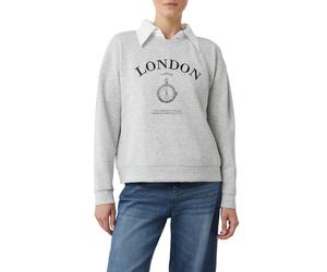 Comma Sweatshirts Light Grey Größe: 34 | Pullover Outlet | Damen | Grau