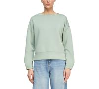 Comma Sweatshirt – Weiches Modell mit Faltendetail am Arm Grün Größe 36