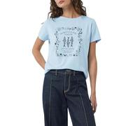 Comma T-Shirt aus Baumwollmix mit Artwork