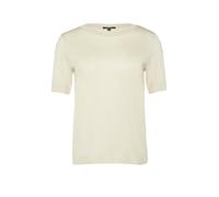 Comma T-Shirt aus Strickjersey mit Rippdetails Damen Beige Größe 42