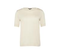 Comma T-Shirt aus Strickjersey mit Rippdetails Damen Beige Größe 42
