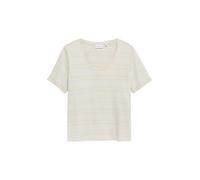 Gestreiftes T-Shirt aus Baumwoll-Modal-Mix 44 blau|beige 2181890.50S0.44