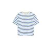 COMMA T-Shirt im Allover-Look mit Rundhalsausschnitt in Royal, Größe 34