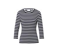 comma - T-Shirt blau|weiß - Gr. - 36